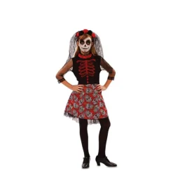 Disfraz de Catrina Roja para niña
