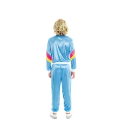 Disfraz de Chándal Azul Años 80 para niño