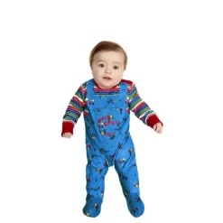 Disfraz de Chucky Azul para bebé