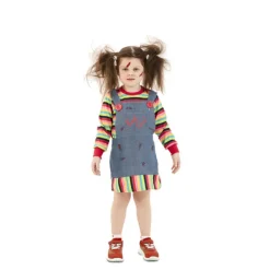 Disfraz de Chucky con falda para niña