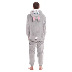 Disfraz de Conejo Gris con Capucha para hombre