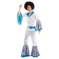 Disfraz de Disco Man Plateado para Hombre