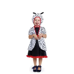 Disfraz de Dálmata en vestido con capucha para bebé y niña