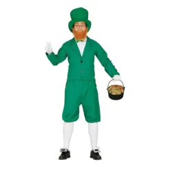 Disfraz de Duende verde Irlandés Leprechaun para hombre