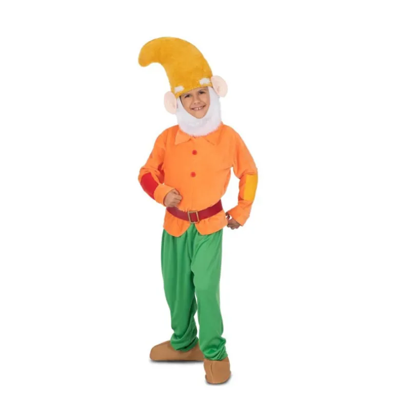 Disfraz de Enanito Naranja con Gorro para Niño