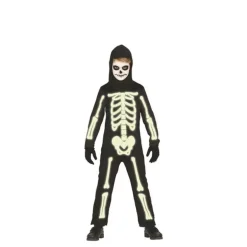 Disfraz de Esqueleto brillante para niños