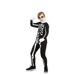 Disfraz de Esqueleto con capucha para niños