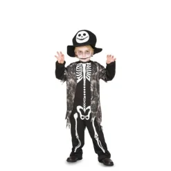 Disfraz de Esqueleto con Chaleco para niño