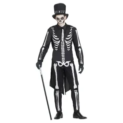Disfraz de Esqueleto Elegante para hombre