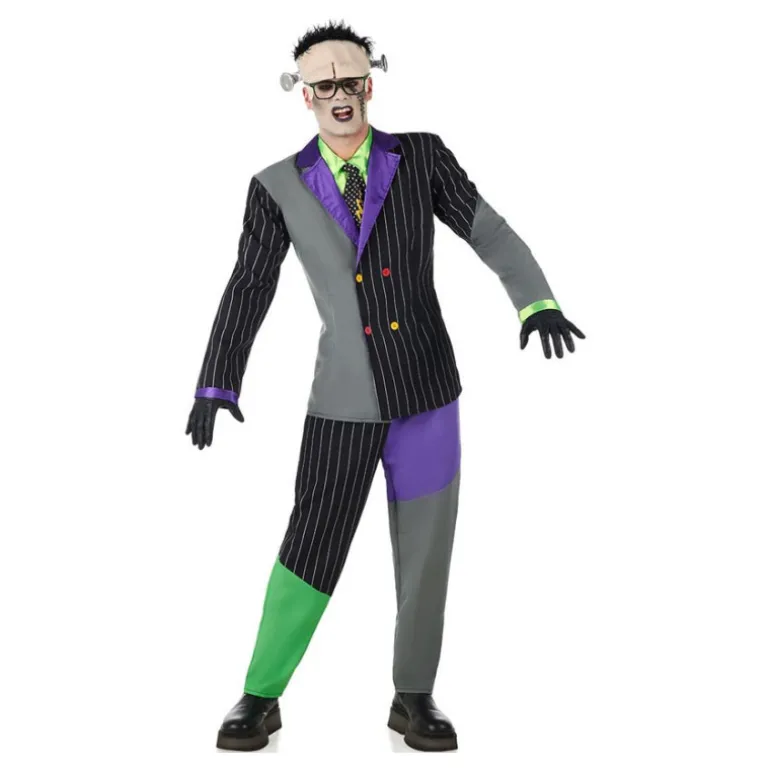 Disfraz de Frankenstein a Rayas para Hombre