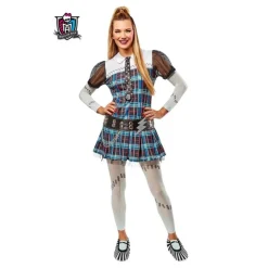 Disfraz de Frankie Stein Monster High a Cuadros Azul para Mujer