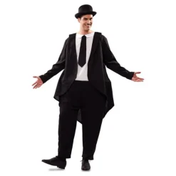 Disfraz de Gordo con traje para hombre