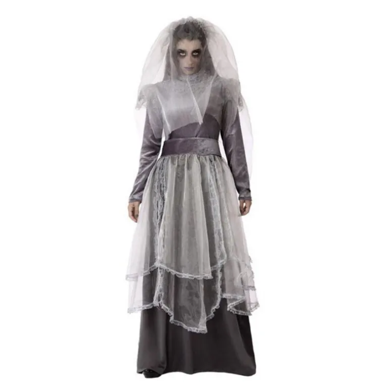Disfraz de La Llorona gris para mujer