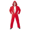 Disfraz de Ladrón de Bancos con mono Rojo para hombre