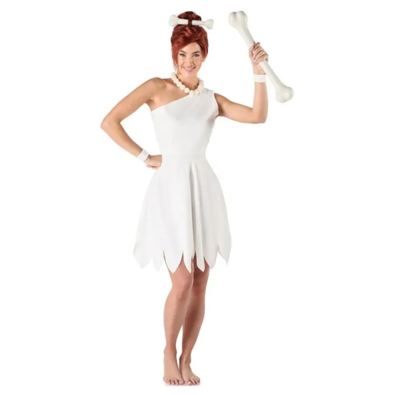 Disfraz de Los Picapiedra Blanco Elegante para Mujer