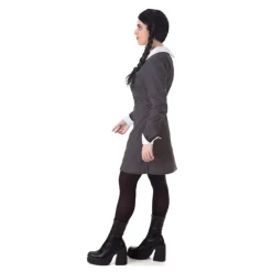 Disfraz de Miércoles Topos Negro para mujer