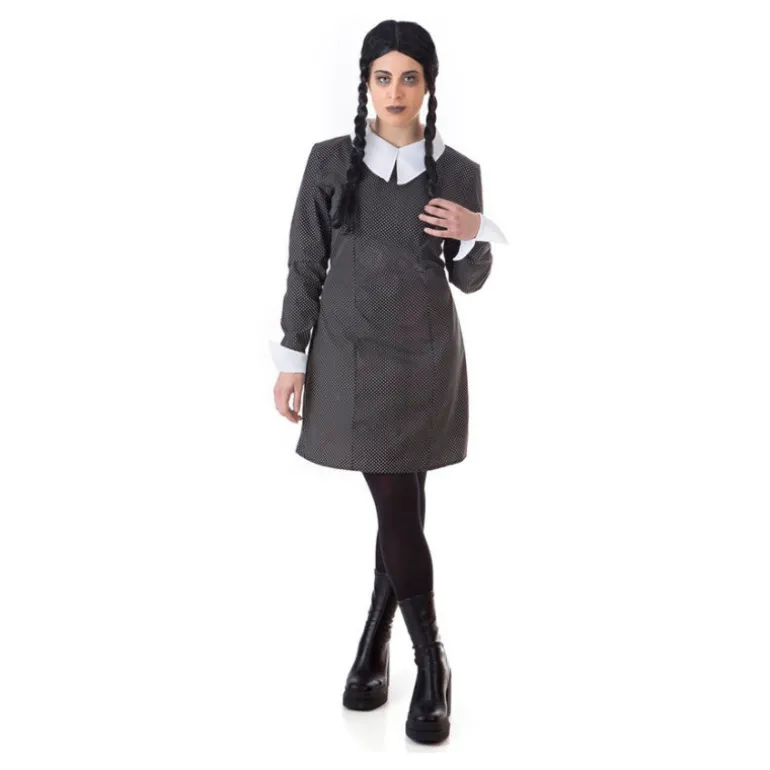 Disfraz de Miércoles Topos Negro para mujer