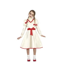 Disfraz de Muñeca Embrujada con lazos para niña