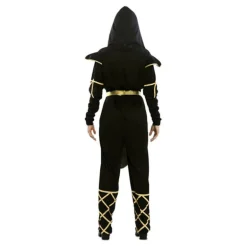 Disfraz de Ninja Negro y Dorado para mujer