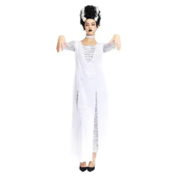Disfraz de Novia Monster Vestido Blanco para Mujer