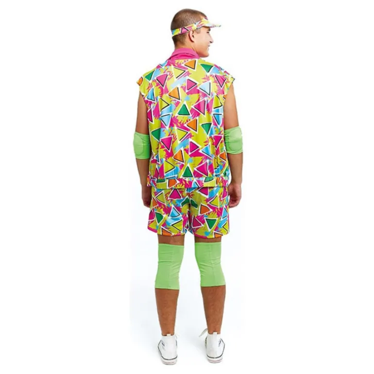 Disfraz de Patinador Roller Rosa Años 70 para Hombre