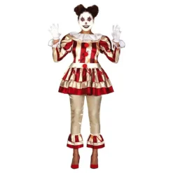 Disfraz de Payasa a Rayas para mujer