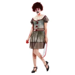 Disfraz de Payasa del Terror para mujer