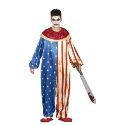 Disfraz de Payaso Patriota Malvado para adolescente