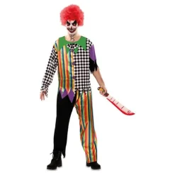 Disfraz de Payaso Siniestro Multicolor para hombre