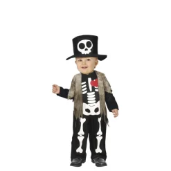 Disfraz de Pequeño Esqueleto con sombrero para bebé