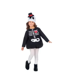 Disfraz de Pequeño Esqueleto con corazón para bebé y niños