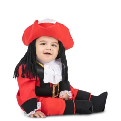 Disfraz de Pirata Garfio Rojo para Bebé y Niña
