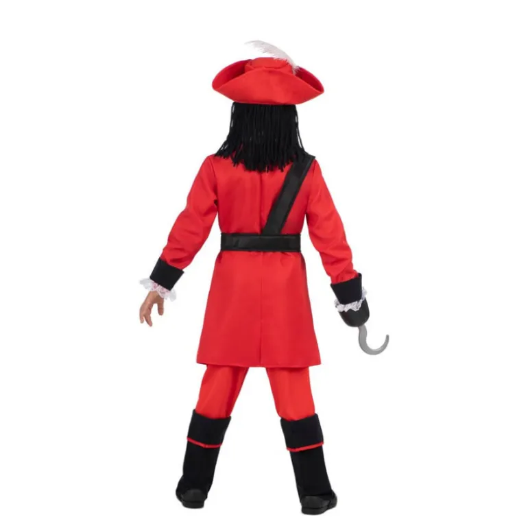 Disfraz de Pirata Garfio Rojo para Niño