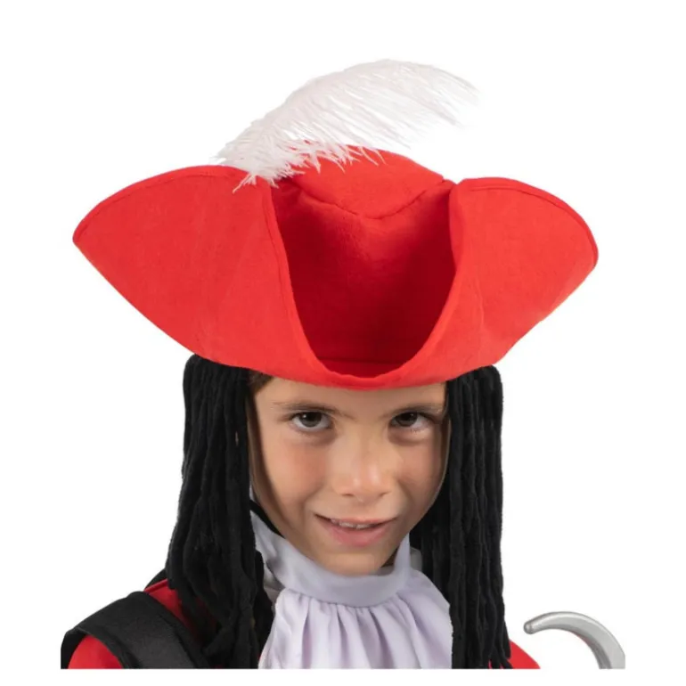 Disfraz de Pirata Garfio Rojo para Niño