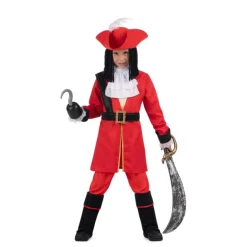 Disfraz de Pirata Garfio Rojo para Niño
