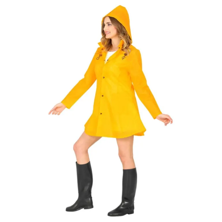 Disfraz de Poncho Chubasquero Amarillo para Adultos
