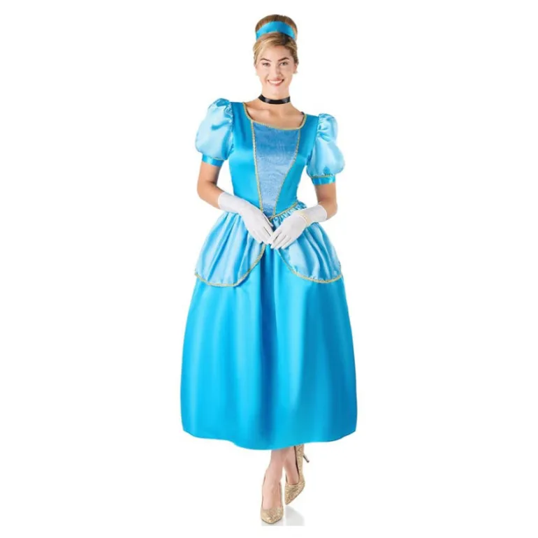 Disfraz de Princesa Azul Celeste de Cuento para Mujer