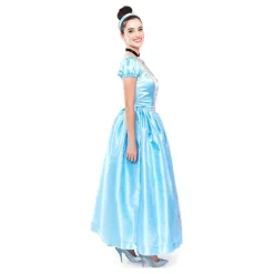 Disfraz de Princesa Azul de Cuento de Hadas para mujer