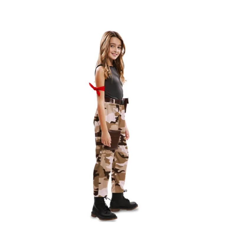 Disfraz de Skin militar asalto Fortnite para niña