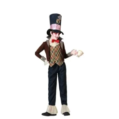 Disfraz de Sombrerero Loco con Chaqueta para Niño