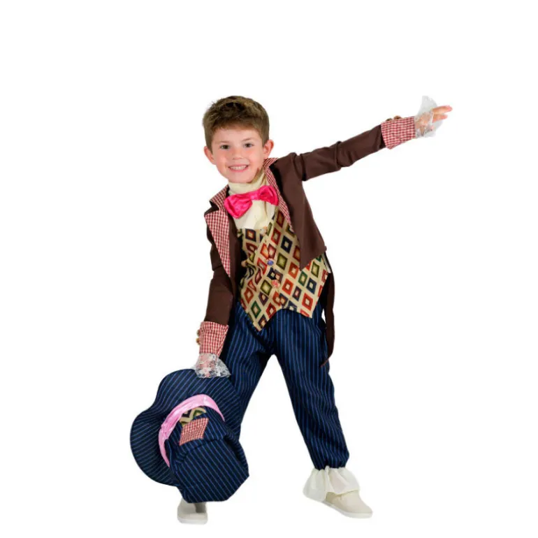 Disfraz de Sombrerero Loco con Chaqueta para Niño