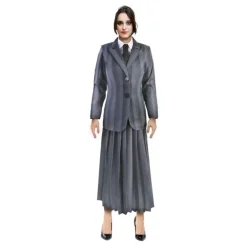 Disfraz de Uniforme Rayas Miércoles para Mujer