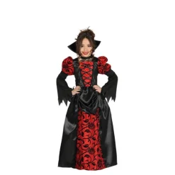 Disfraz de Vampiresa Roja para niña