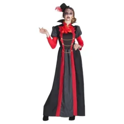 Disfraz de Vampiresa Victoriana Roja para mujer