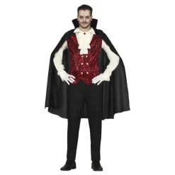 Disfraz de Vampiro Elegante con camisa blanca para hombre