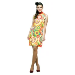 Disfraz de Vestido Chupa Chups Chica Yé-Yé para mujer