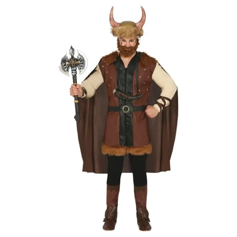 Disfraz de Vikingo Marrón para hombre
