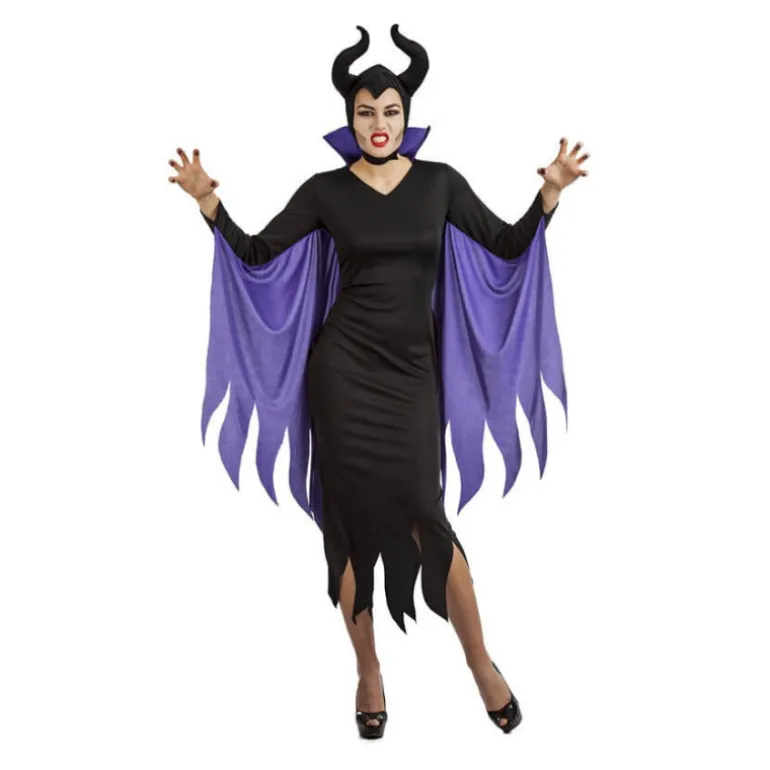 Disfraz de Villana Maléfica con cuernos
