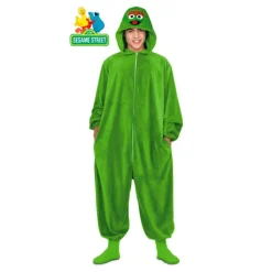 Disfraz Pijama de Oscar el Gruñón para adultos