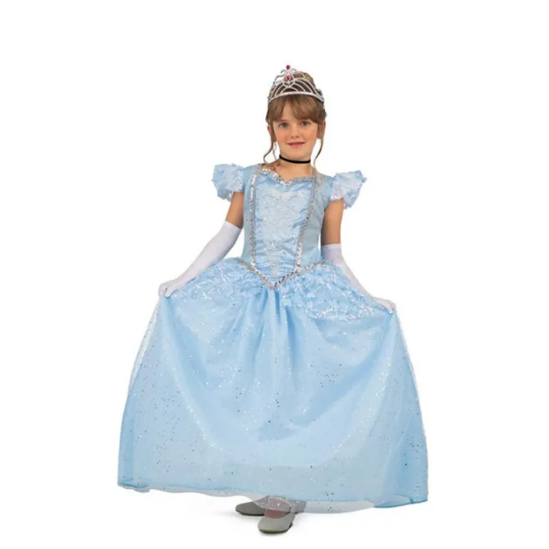 Encantador Disfraz de Princesa Azul Celeste para Niña